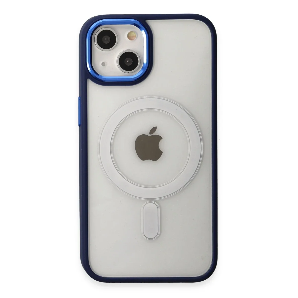 Apple iPhone 15 Pro Kılıf Room Magneticsafe Silikon - Lacivert görsel 2
