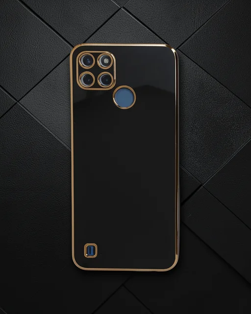 Realme C25y Kılıf Volet Silikon - Siyah