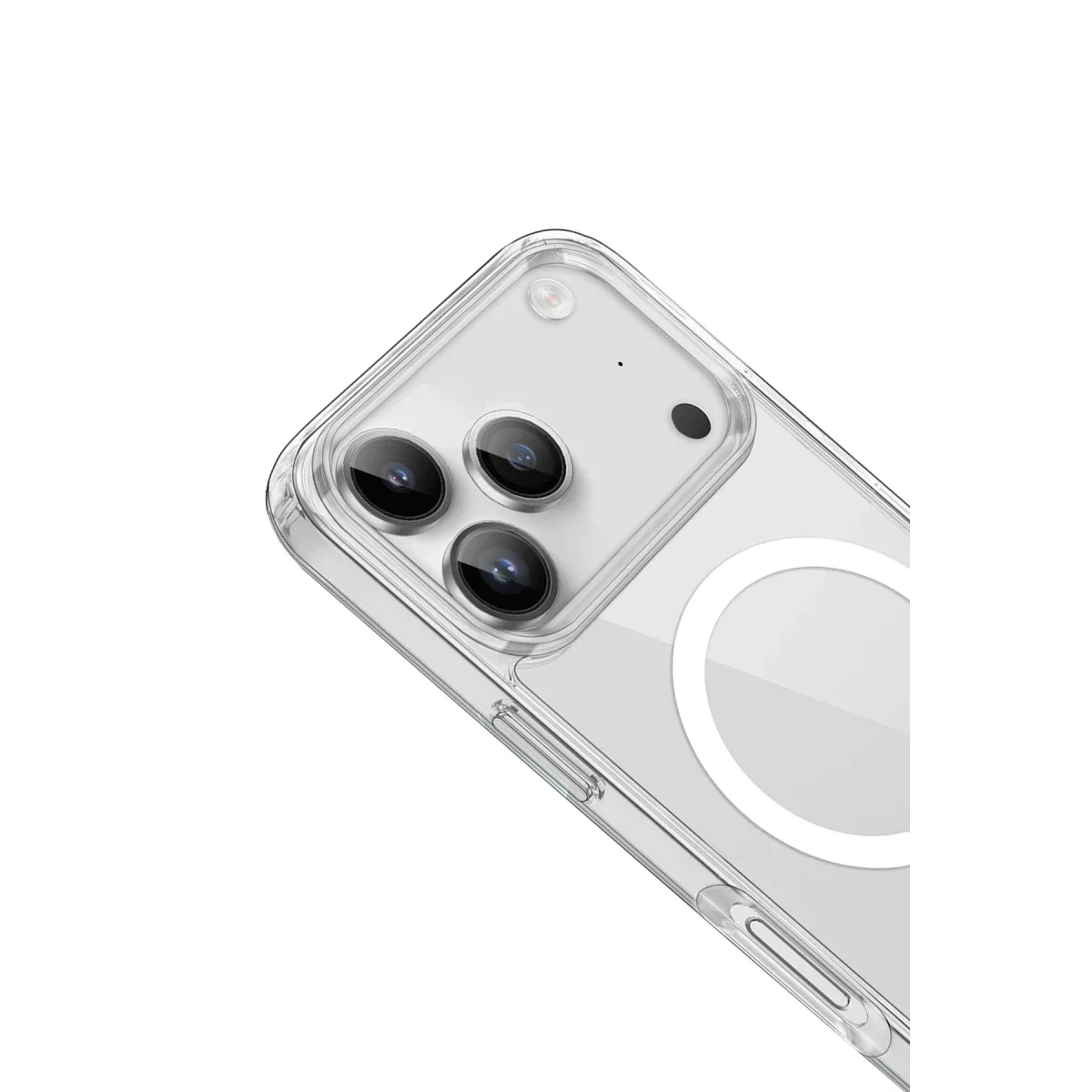 Apple iPhone 17 Pro Kılıf Pc Real Magsafe Kapak - Şeffaf görsel 2