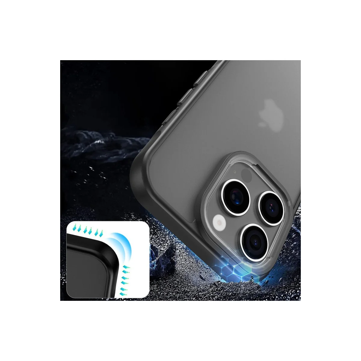 Apple İphone 16 Pro Max Kılıf Elegant Kapak - Siyah görsel 3
