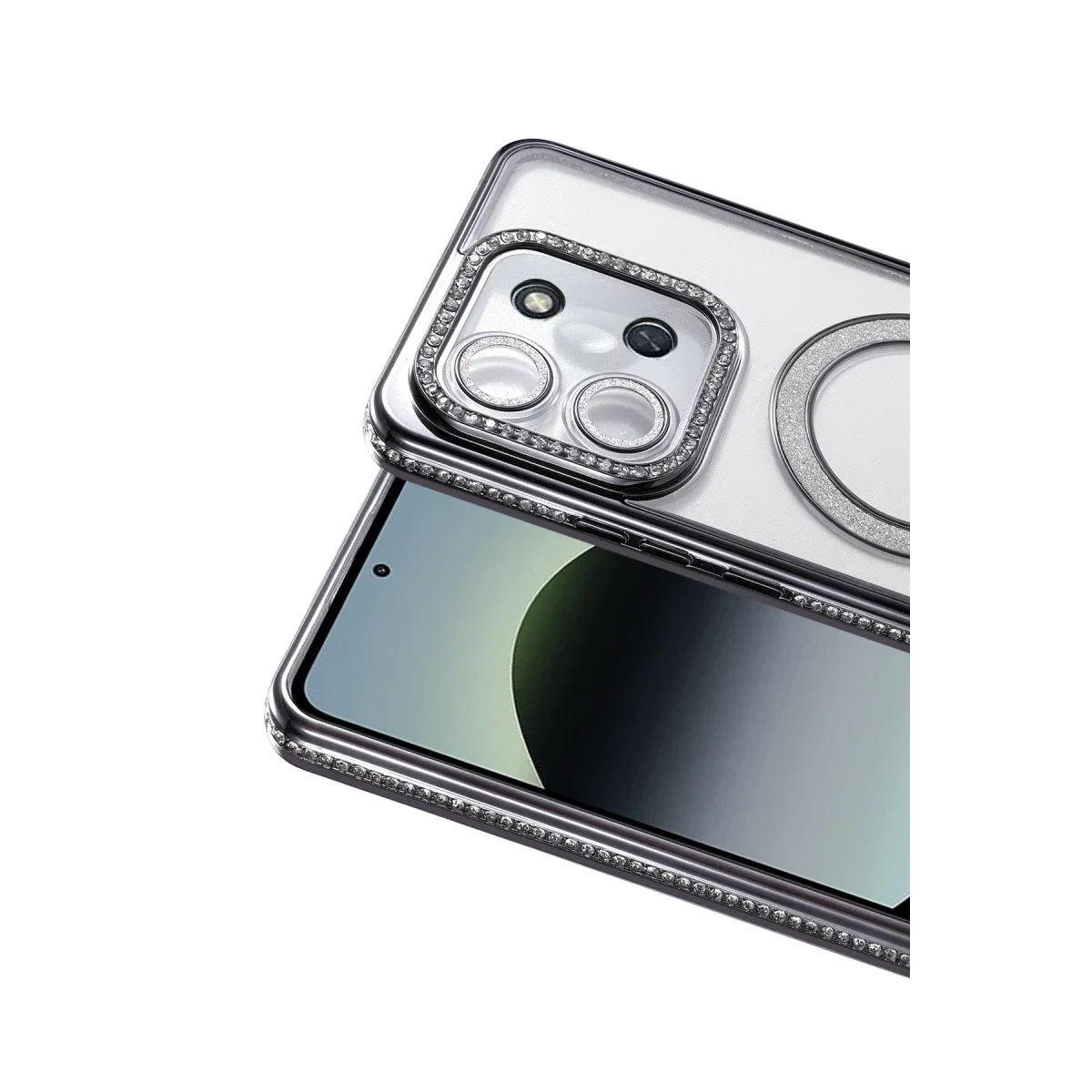 Xiaomi Redmi 15C 4G Joke Simli Magneticsafe Kılıf - Siyah görsel 2