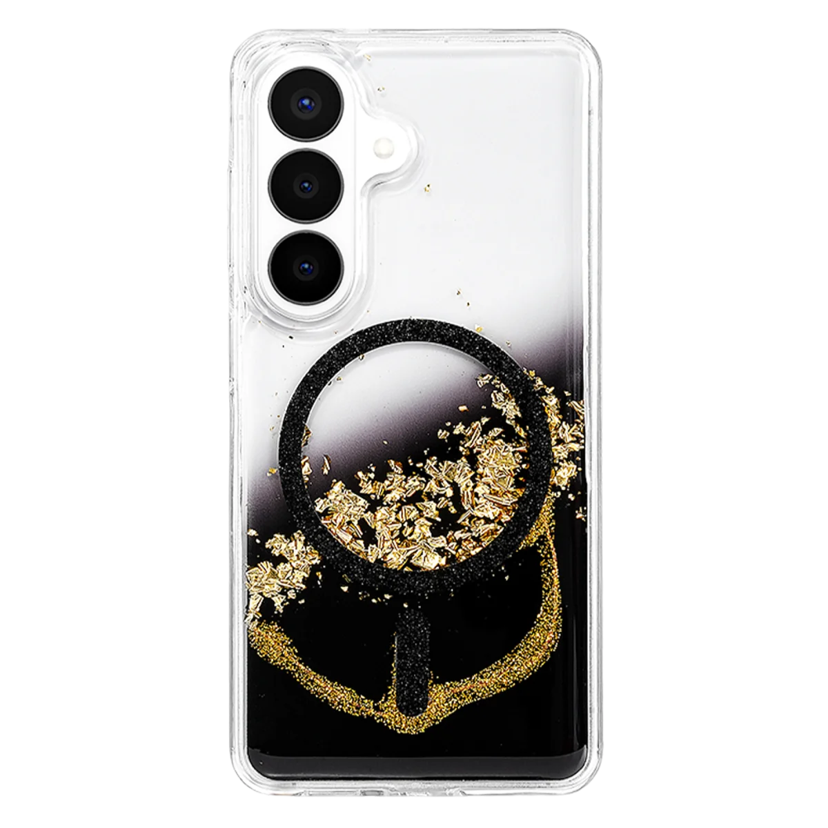 Onegif Samsung Galaxy S26 Lotus Simli Magsafe Kapak - Siyah görsel 3