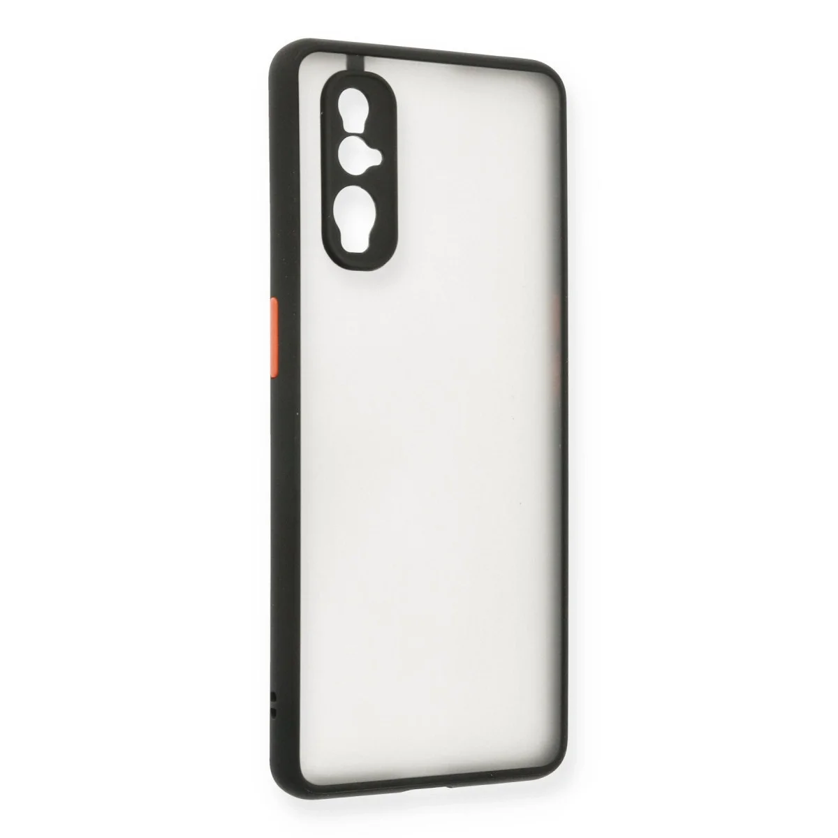 Oppo Find X2 Kılıf Montreal Silikon Kapak - Siyah görsel 2