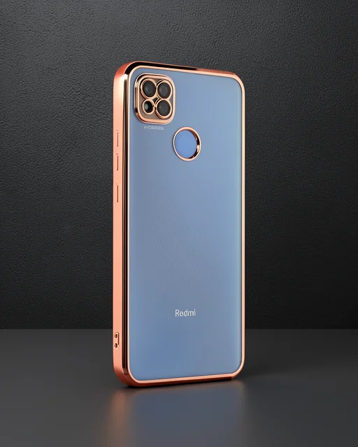 Xiaomi Redmi 9c Kılıf Razer Lensli Silikon - Gold