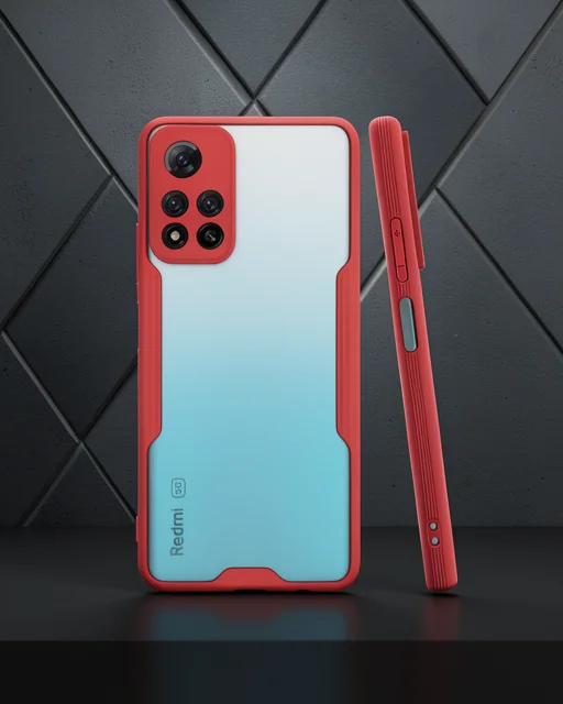 Xiaomi Redmi Note 11 Pro Plus 5g Kılıf Platin Silikon - Kırmızı