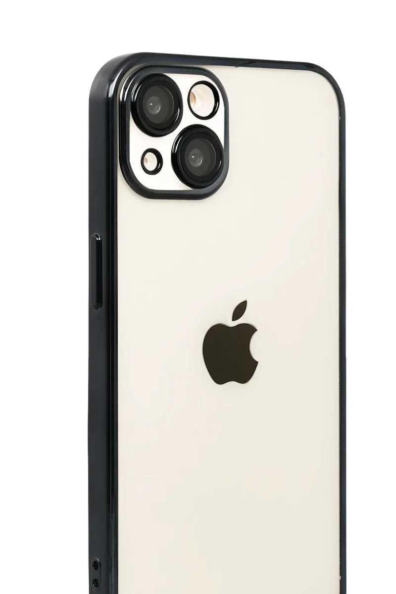 Apple iPhone 15 Razer Lensli Silikon - Siyah görsel 2