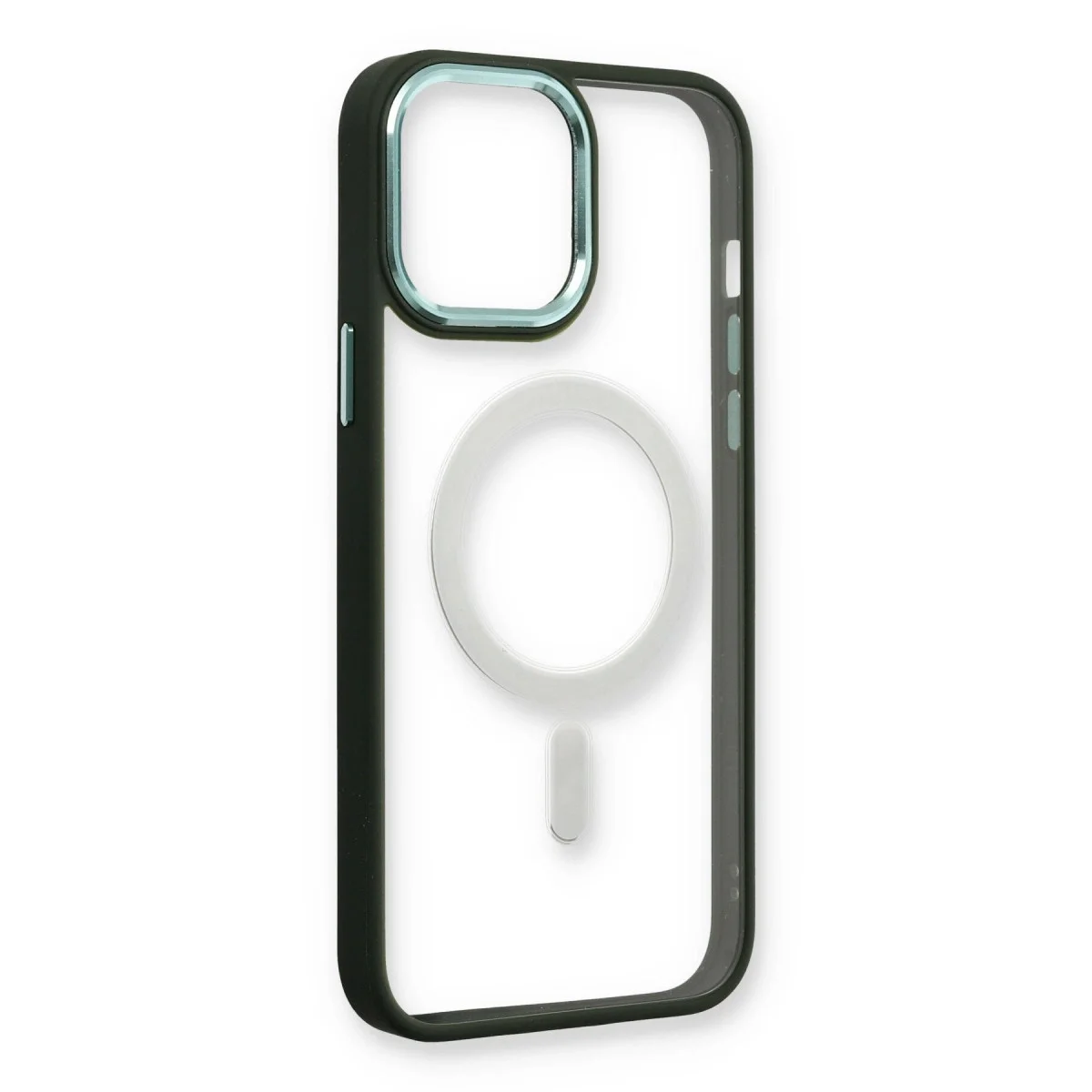 Apple İphone 14 Pro Max Kılıf Room Magneticsafe Silikon - Köknar Yeşili görsel 4