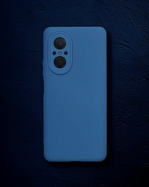 Huawei Nova 9 Se Kılıf Nano İçi Kadife Silikon - Mavi