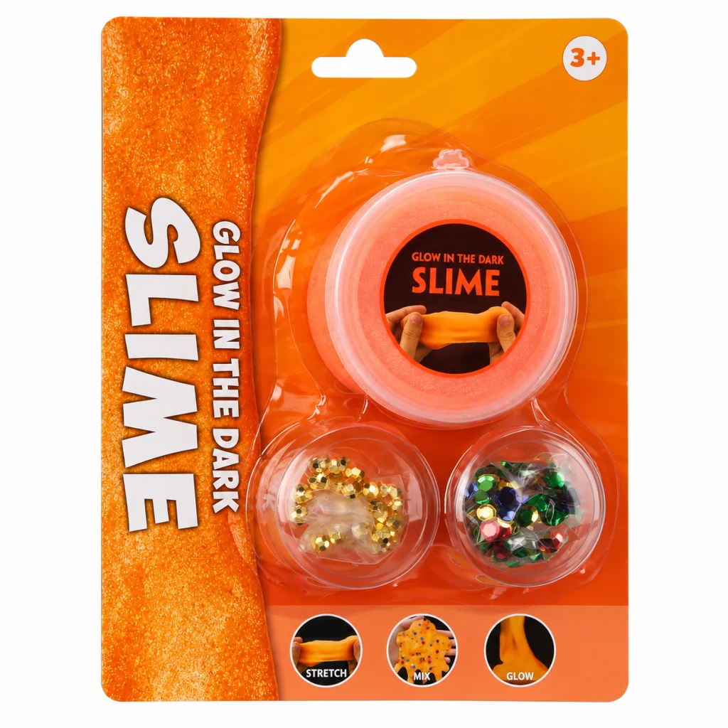Karanlıkta Parlayan Turuncu Slime