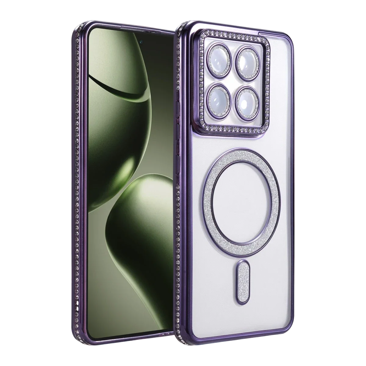 Xiaomi Mi 14T Pro Joke Simli Magneticsafe Kılıf - Derin Mor