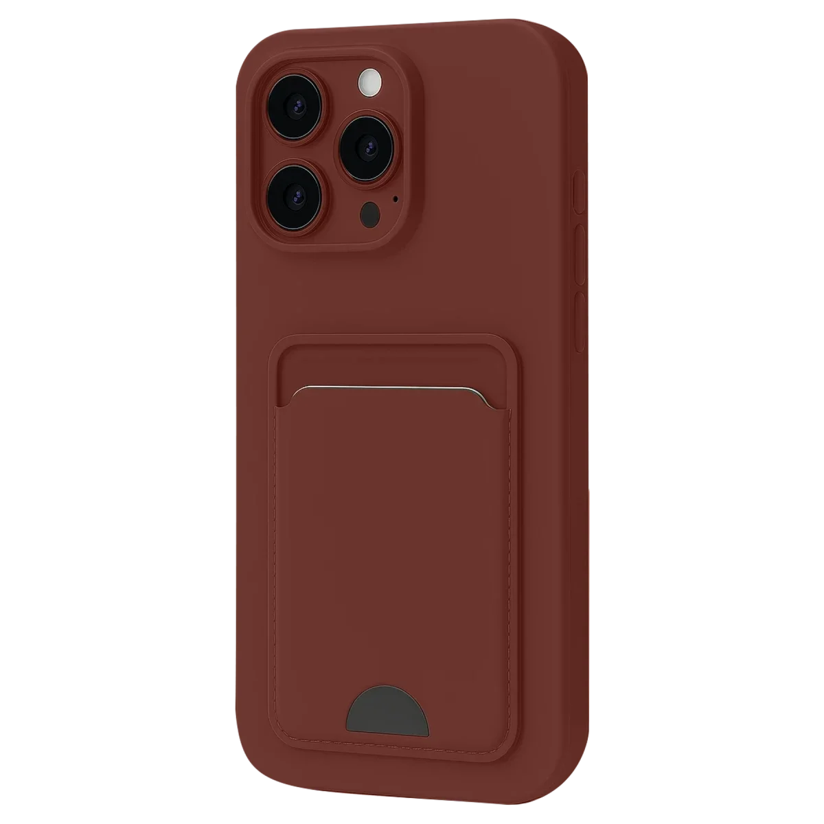 Apple iPhone 16 Plus Kılıf Kelvin Kartvizitli Silikon - Bordo