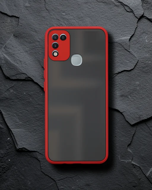 İnfinix Hot 10 Play Kılıf Montreal Silikon Kapak - Kırmızı