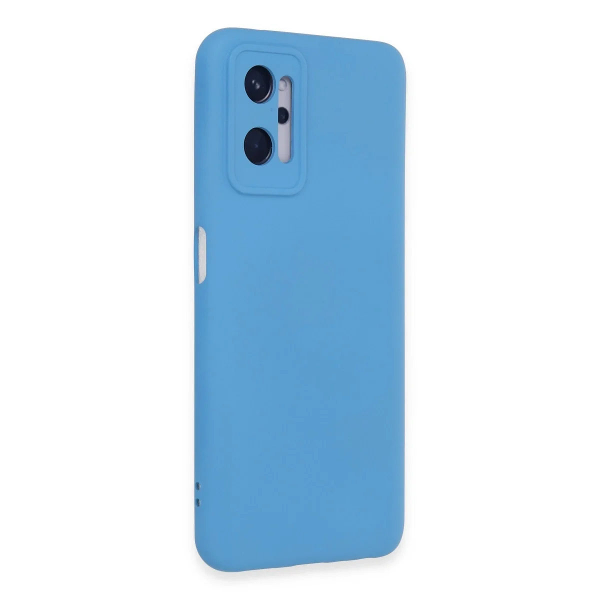 Realme 9i 4g Kılıf Nano İçi Kadife Silikon - Mavi görsel 2