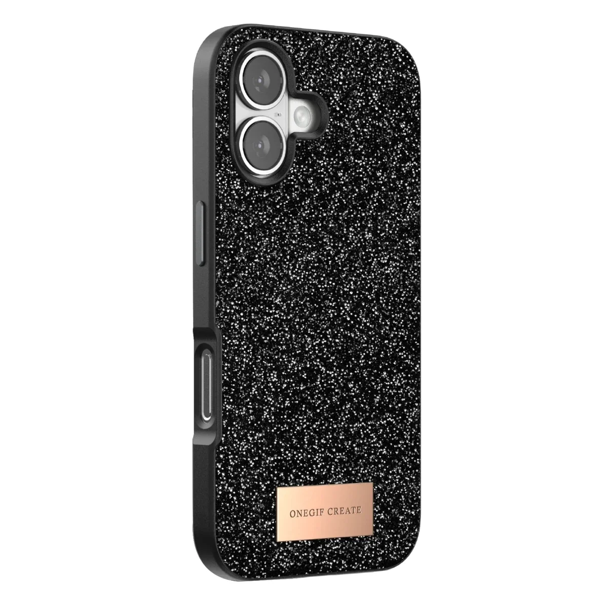 Onegif Apple iPhone 17 Bright Simli Kapak - Siyah görsel 3