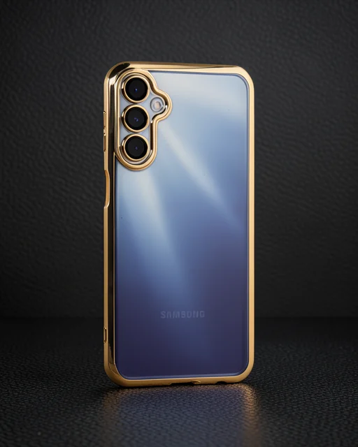 Samsung Galaxy A35 5g Kılıf Razer Lensli Silikon - Gold