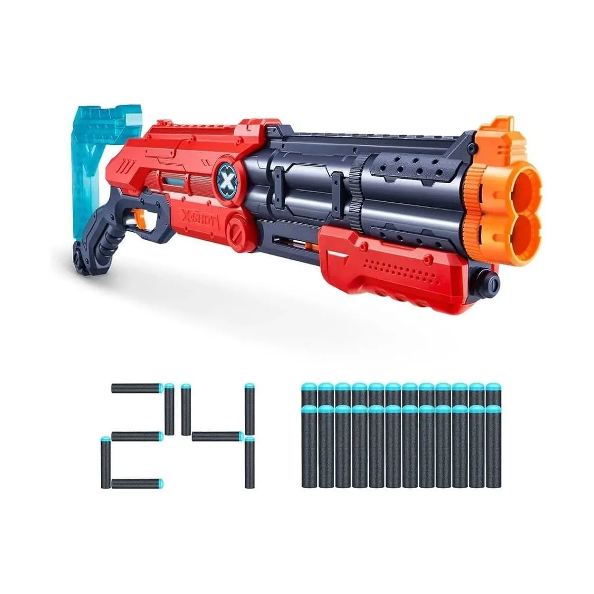36436 Zuru X-Shot Silah Sünger Atan Excel-Vigilante 24 Mer -Sunman görsel 2