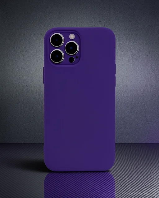 Apple İphone 13 Pro Kılıf Nano İçi Kadife Silikon - Mor