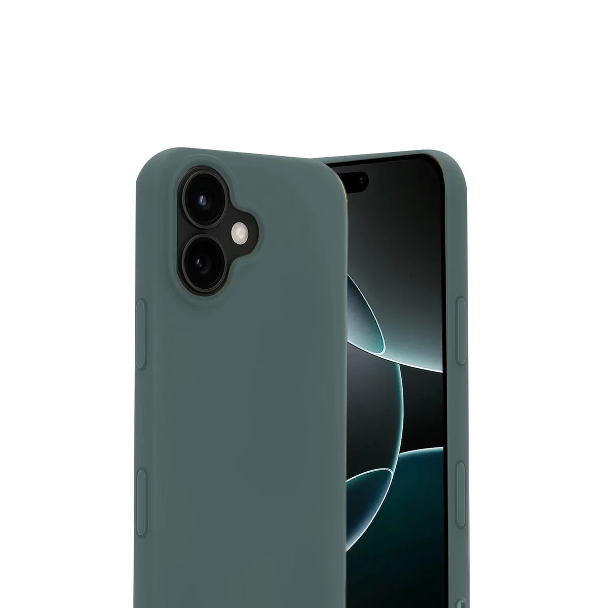 Apple İphone 17 Nano İçi Kadife Silikon - Koyu Yeşil görsel 2