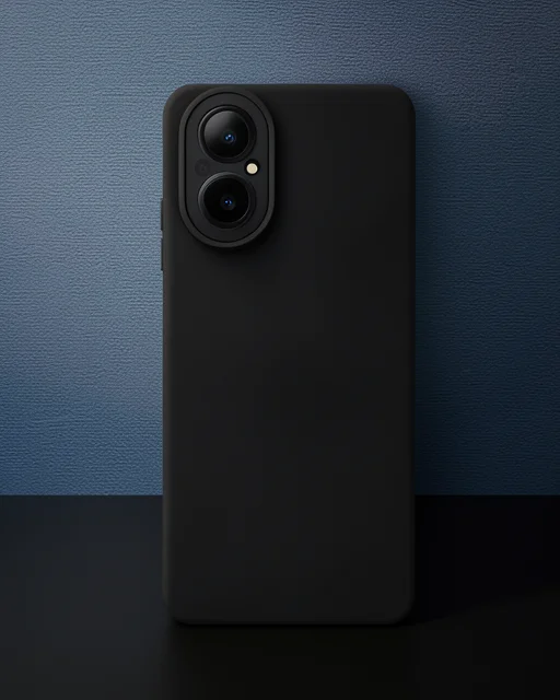 Realme 12 Lite Kılıf Nano İçi Kadife Silikon - Siyah