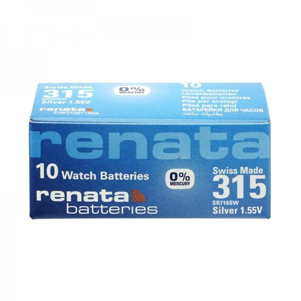 315 SR716SW 1.55V Alkalin Saat Pili 10 Adet