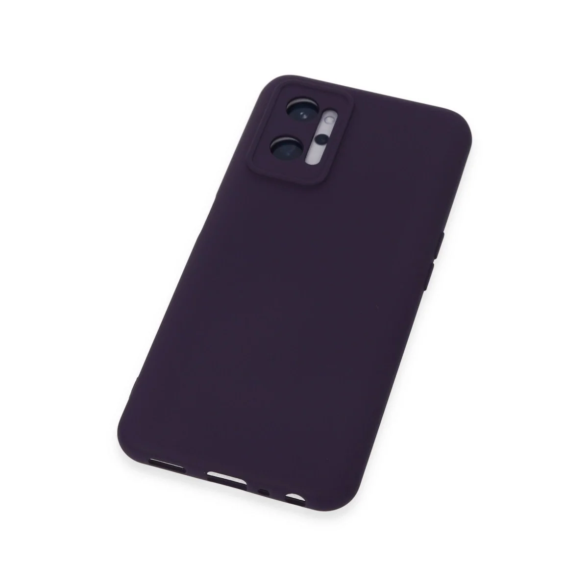 Realme 9i 4g Kılıf Nano İçi Kadife Silikon - Mor görsel 4