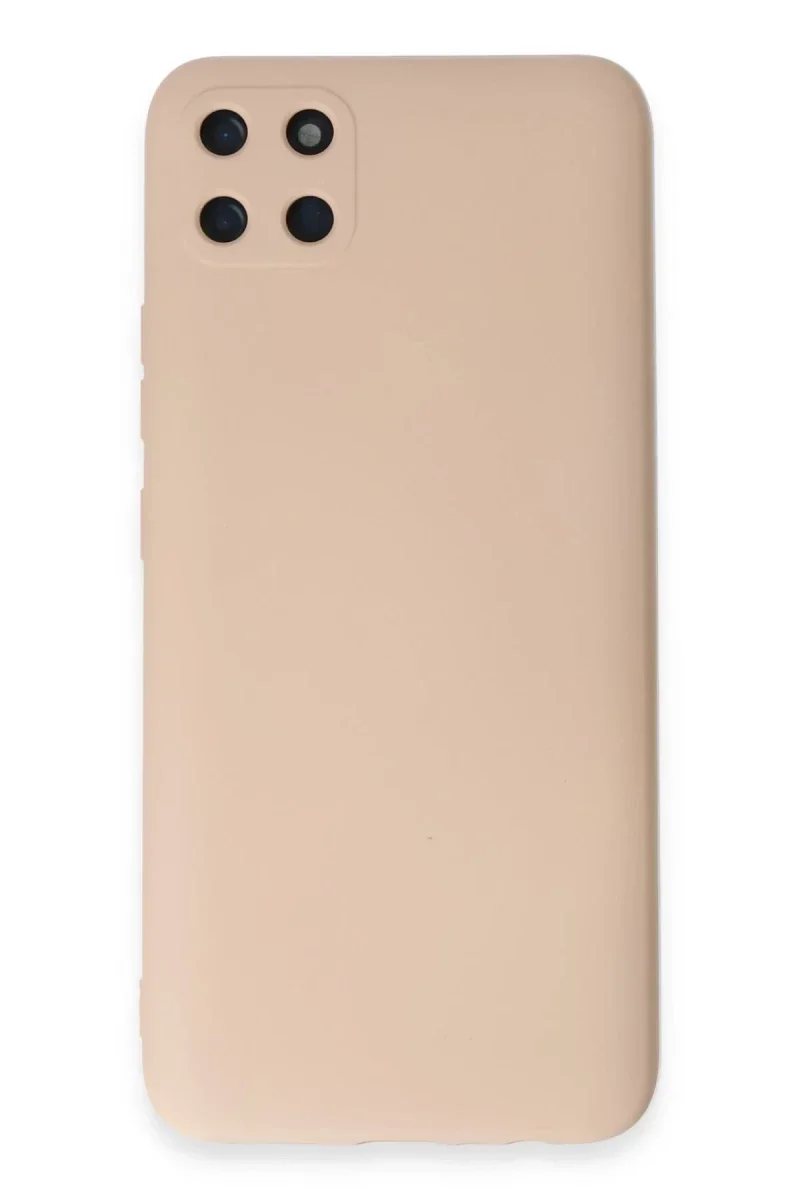 Realme C11 Kılıf Nano içi Kadife Silikon - Pudra