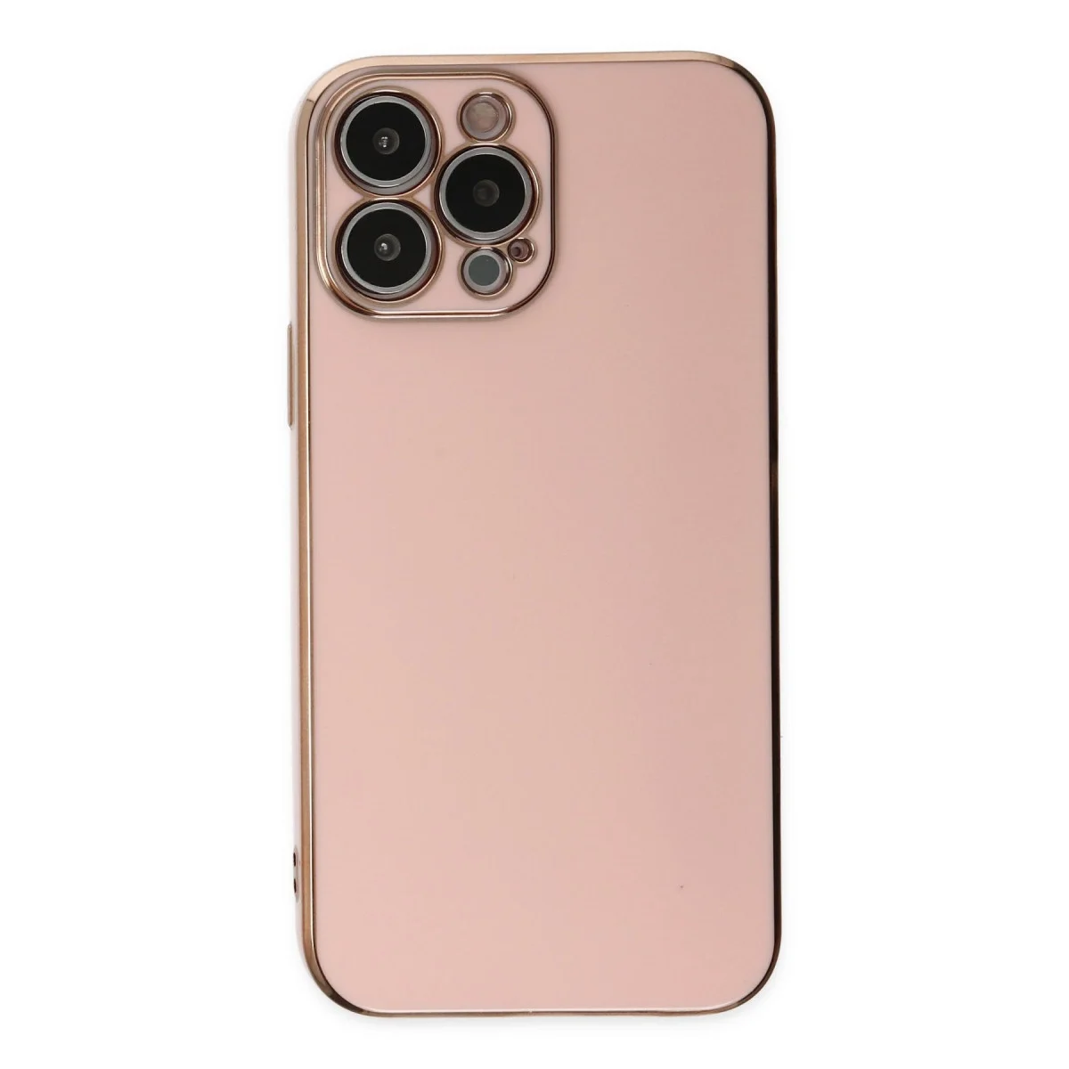 Apple İphone 14 Pro Max Kılıf Volet Silikon - Pembe görsel 2