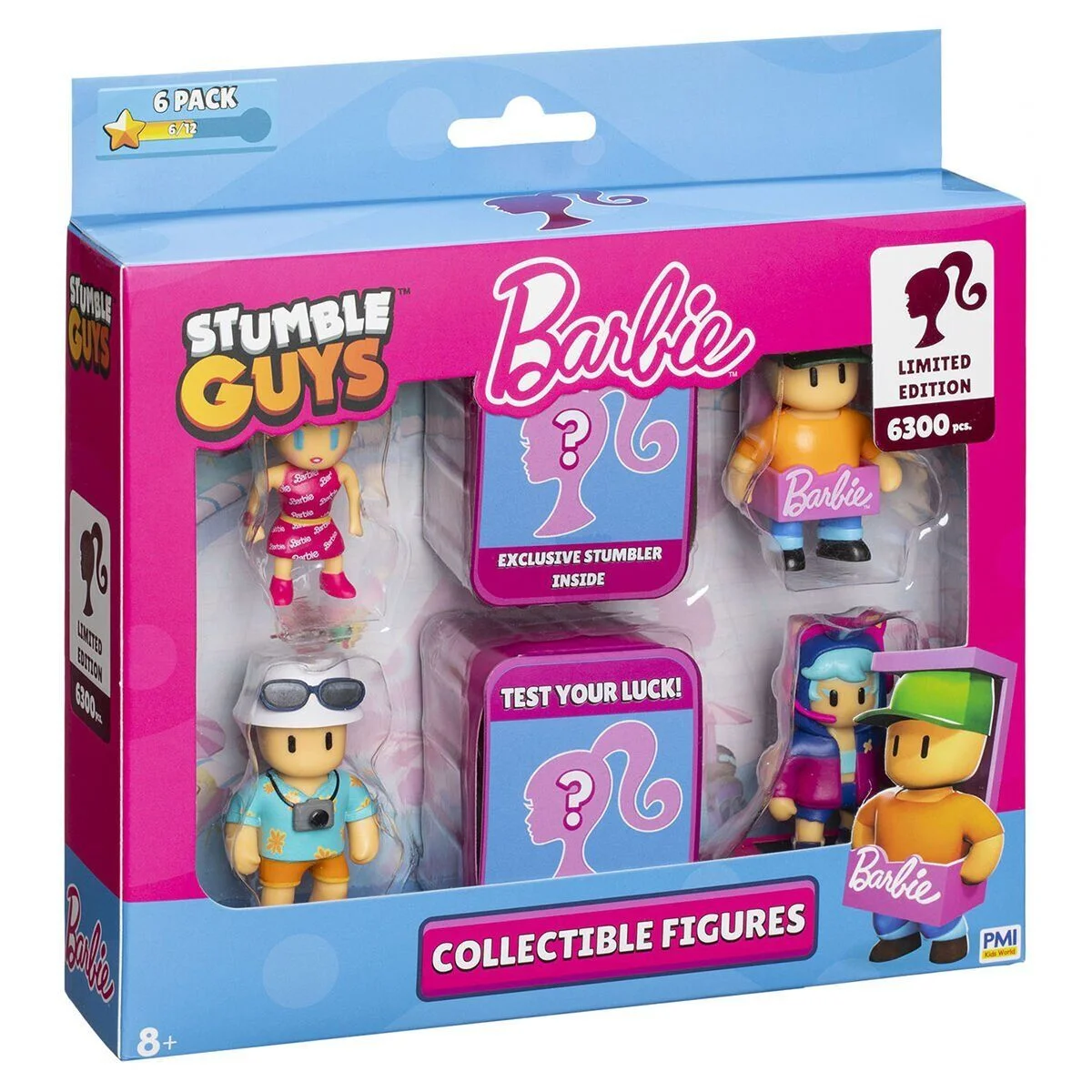Pmı SGB2060 Stumble Guys Barbie Figür 6LI Set