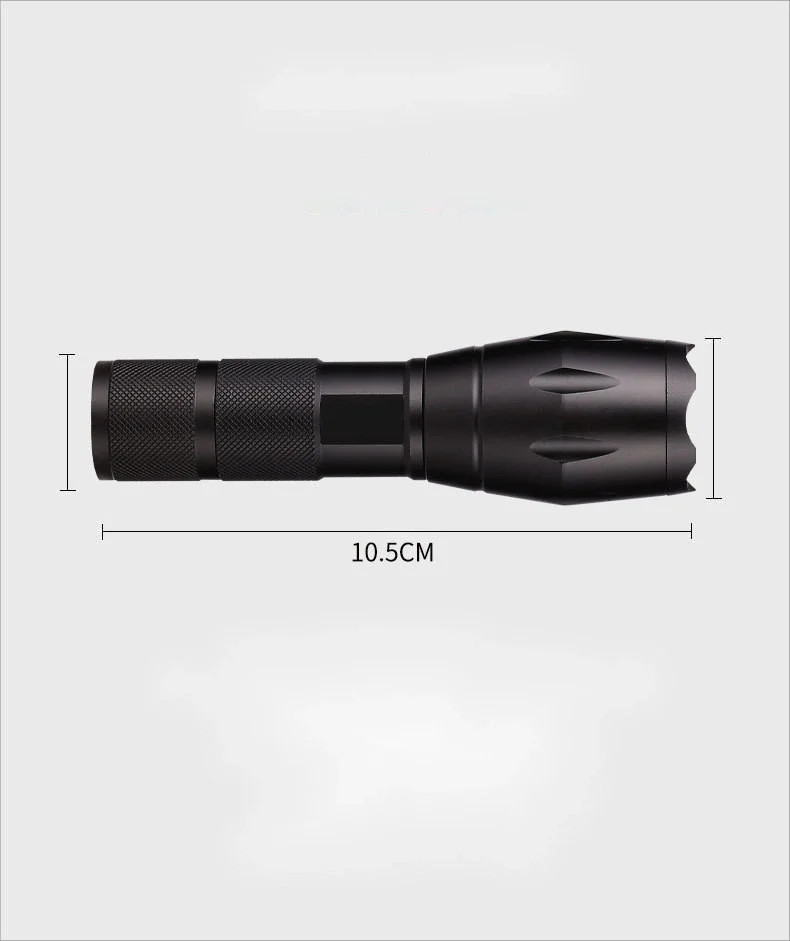 Gold Orion Km-108 T6 Led Şarjlı El Feneri 5 Modlu 200 Metre Işık Mesafesi görsel 2