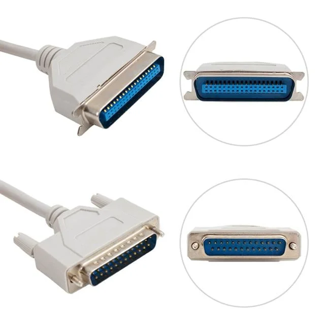 PM-4940 1.5 Metre IEEE1284 DB25 Erkek - DB25 Dişi Paralel LPT Yazıcı Kablosu görsel 4