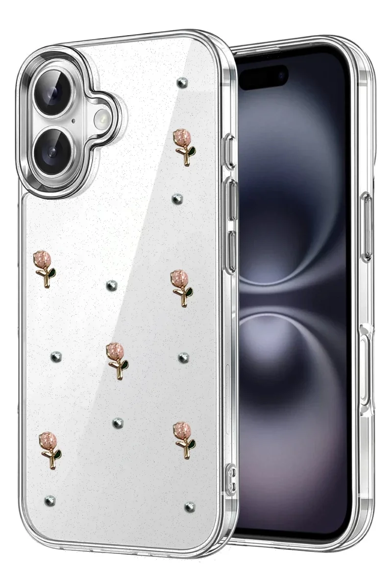 Apple iPhone 16 Plus Fiyonk Desenli Kapak - Desen 6