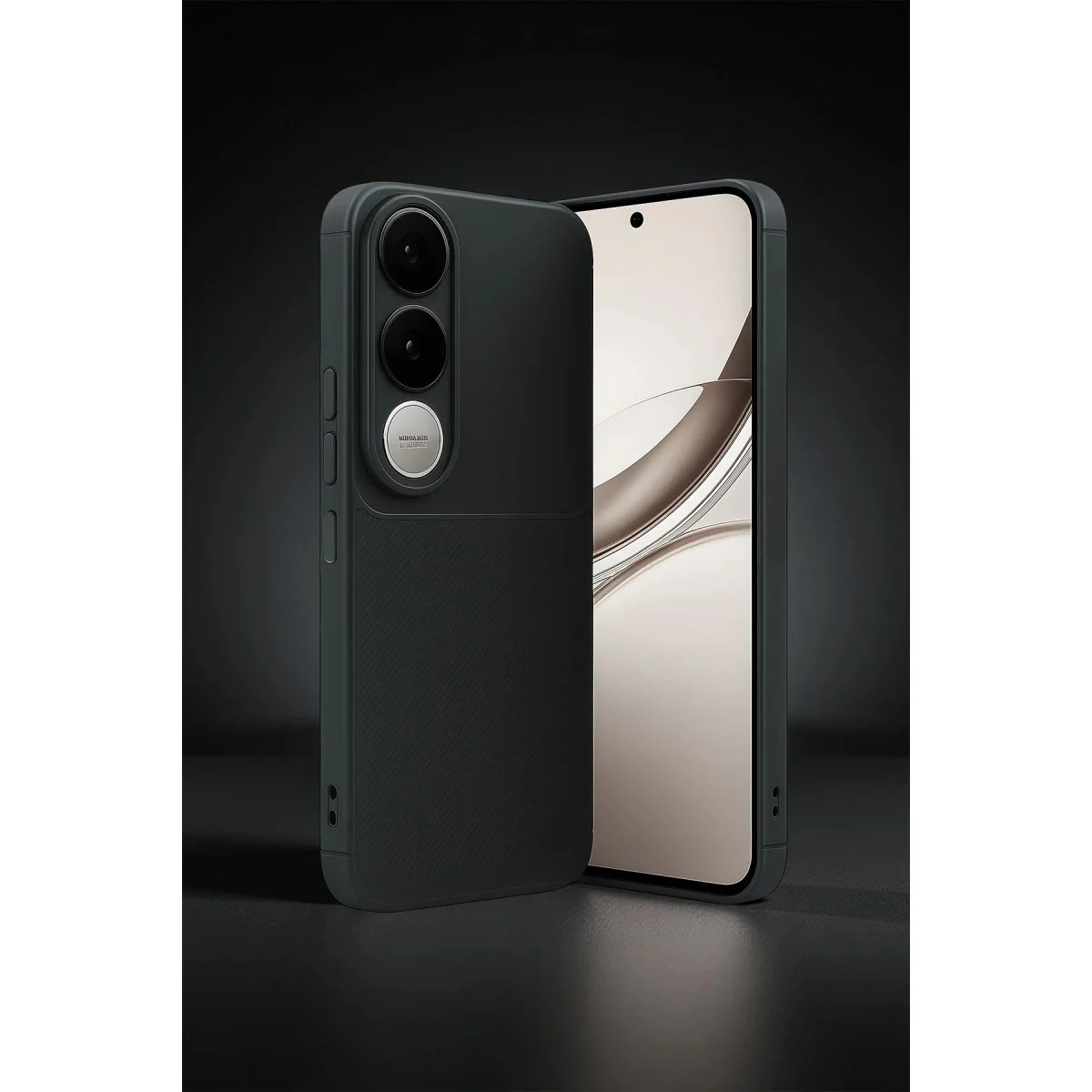 Vivo V50 Lite 4g Auto Focus Karbon Kapak - Gri görsel 2