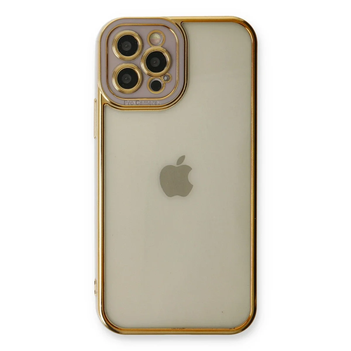 Apple iPhone 12 Pro Max Kılıf Liva Lens Silikon - Lila görsel 2