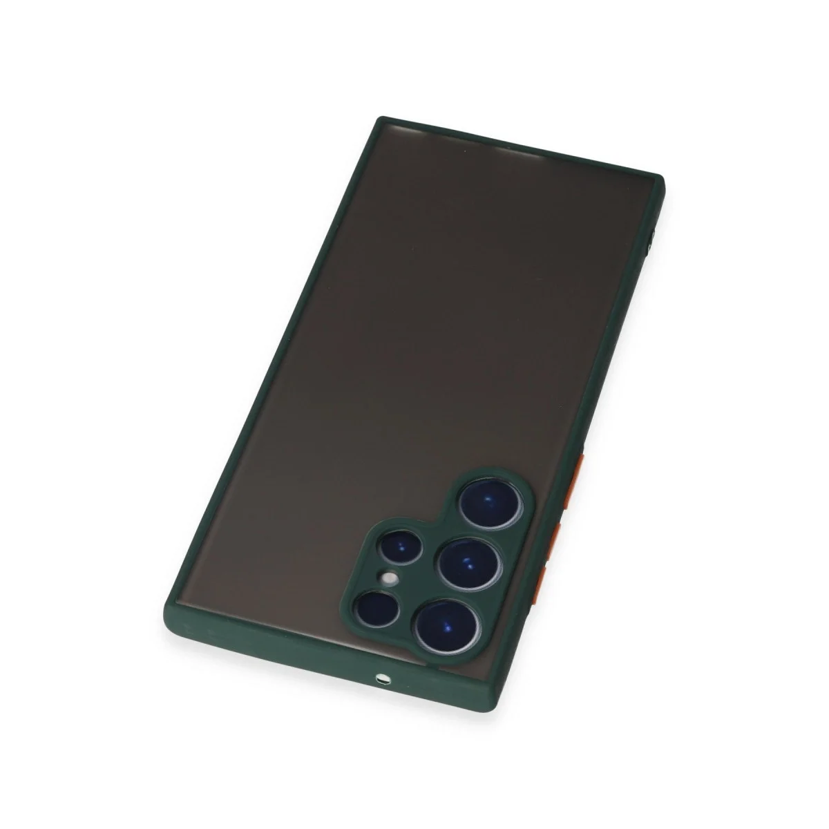 Samsung Galaxy S22 Ultra Kılıf Montreal Silikon Kapak - Yeşil görsel 3