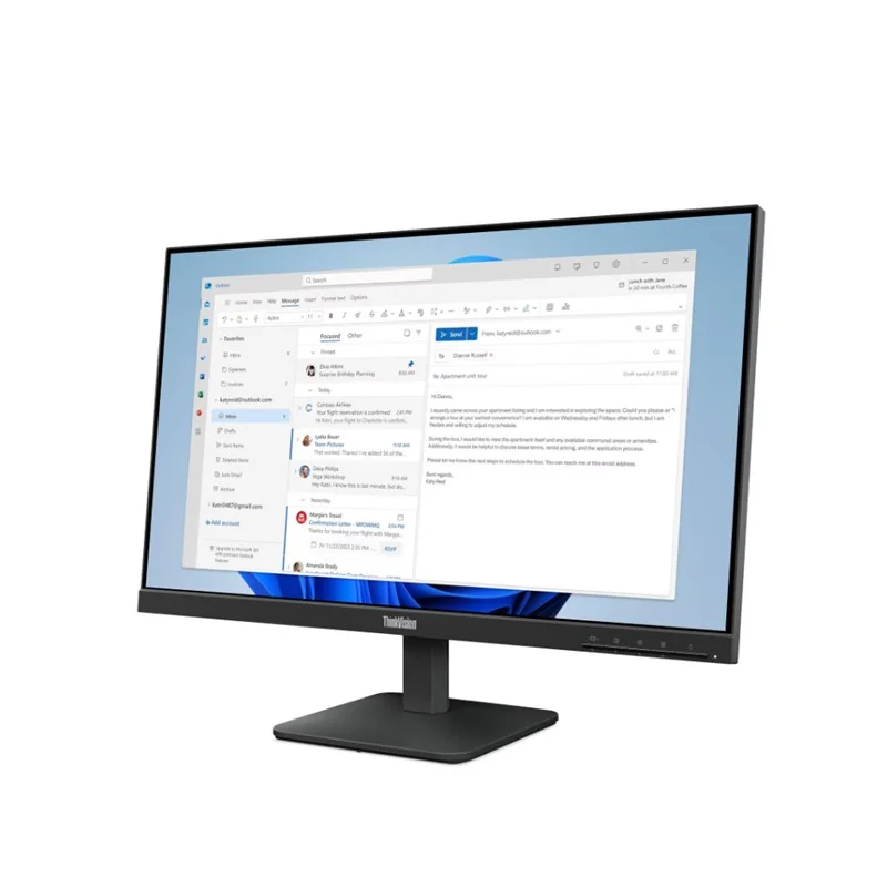 23.8 S24-4E Thınkvısıon 64B5KAT1TK 4MS 100HZ Hdmı+vga Wled Monıtor (3 Yıl Garanti) görsel 3