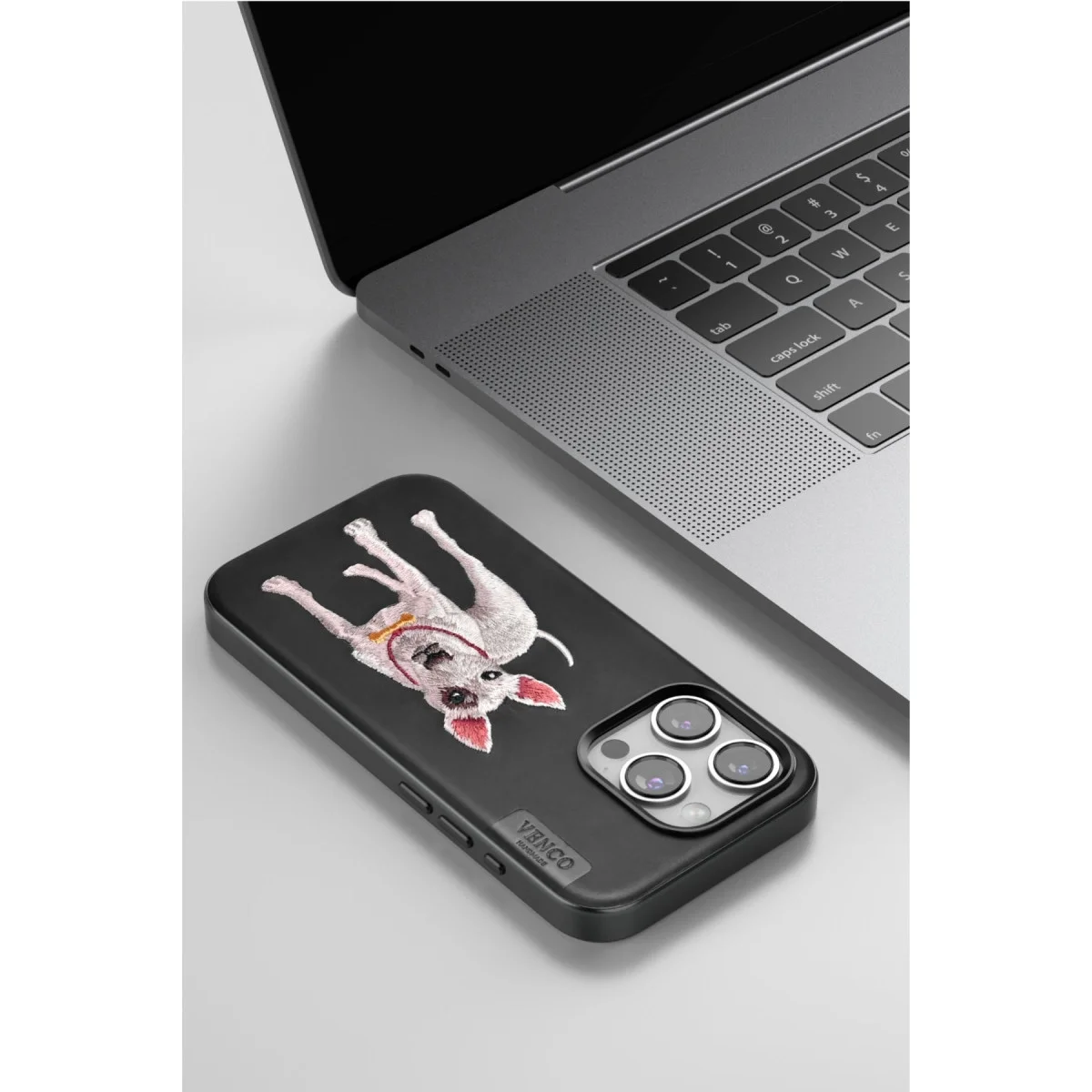 Venco Apple İphone 15 Pro Max Perma Desenli Kapak - Siyah görsel 4
