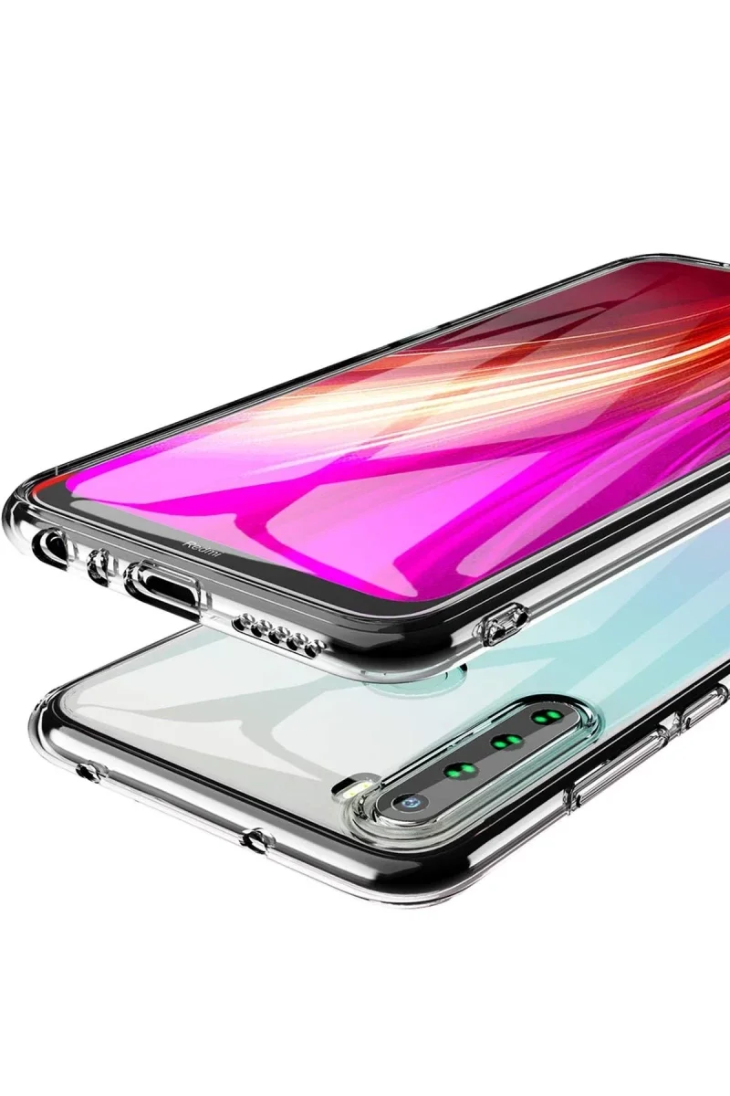 Xiao Red Note 8 Kılıf Lüx Şeffaf Silikon görsel 3