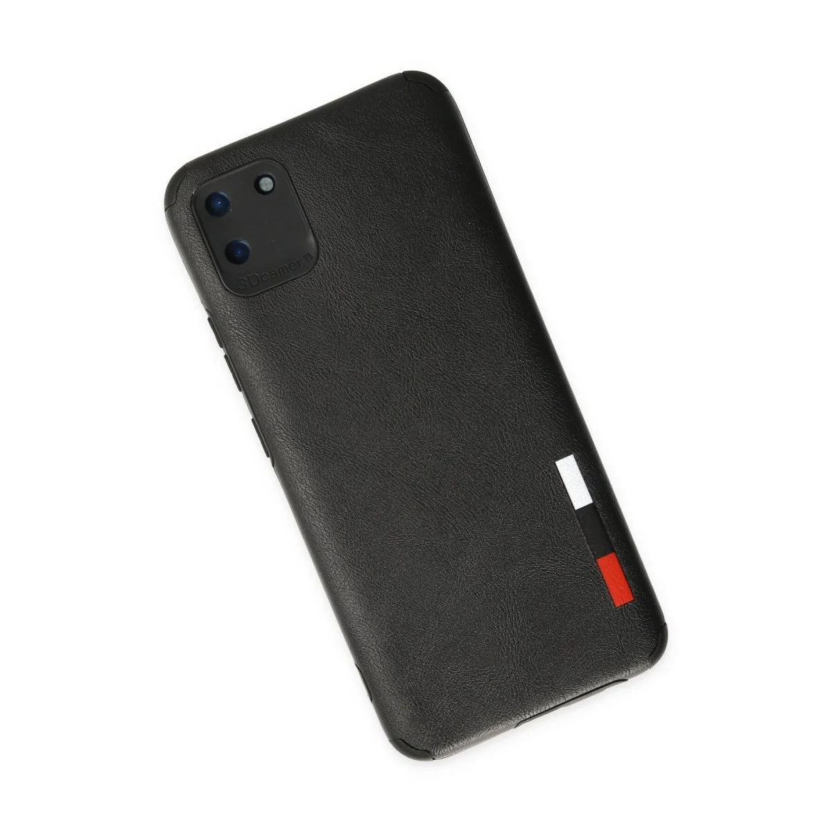 Realme C11 Kılıf Loop Deri Silikon - Siyah görsel 3