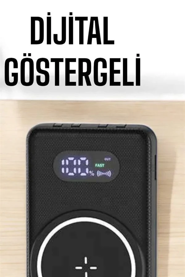 Hızlı Şarj Dijital Göstergeli Powerbankli Çoklu Şarj Özelliği görsel 4