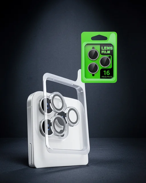 Apple İphone 16 Pro Raze Metal Kamera Lens - Beyaz