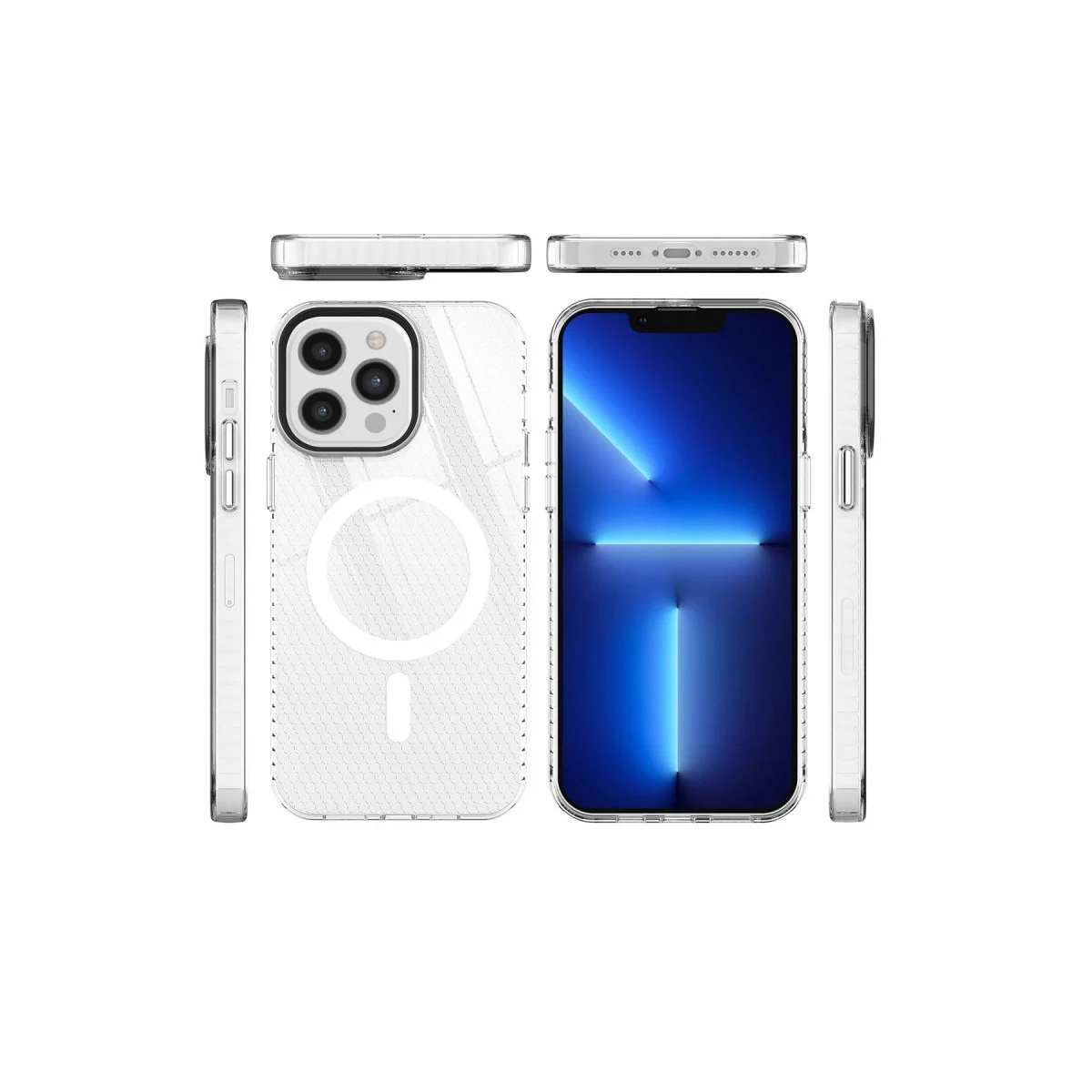 Apple İphone 12 Pro Max Kılıf Beta Magneticsafe Silikon - Şeffaf görsel 3