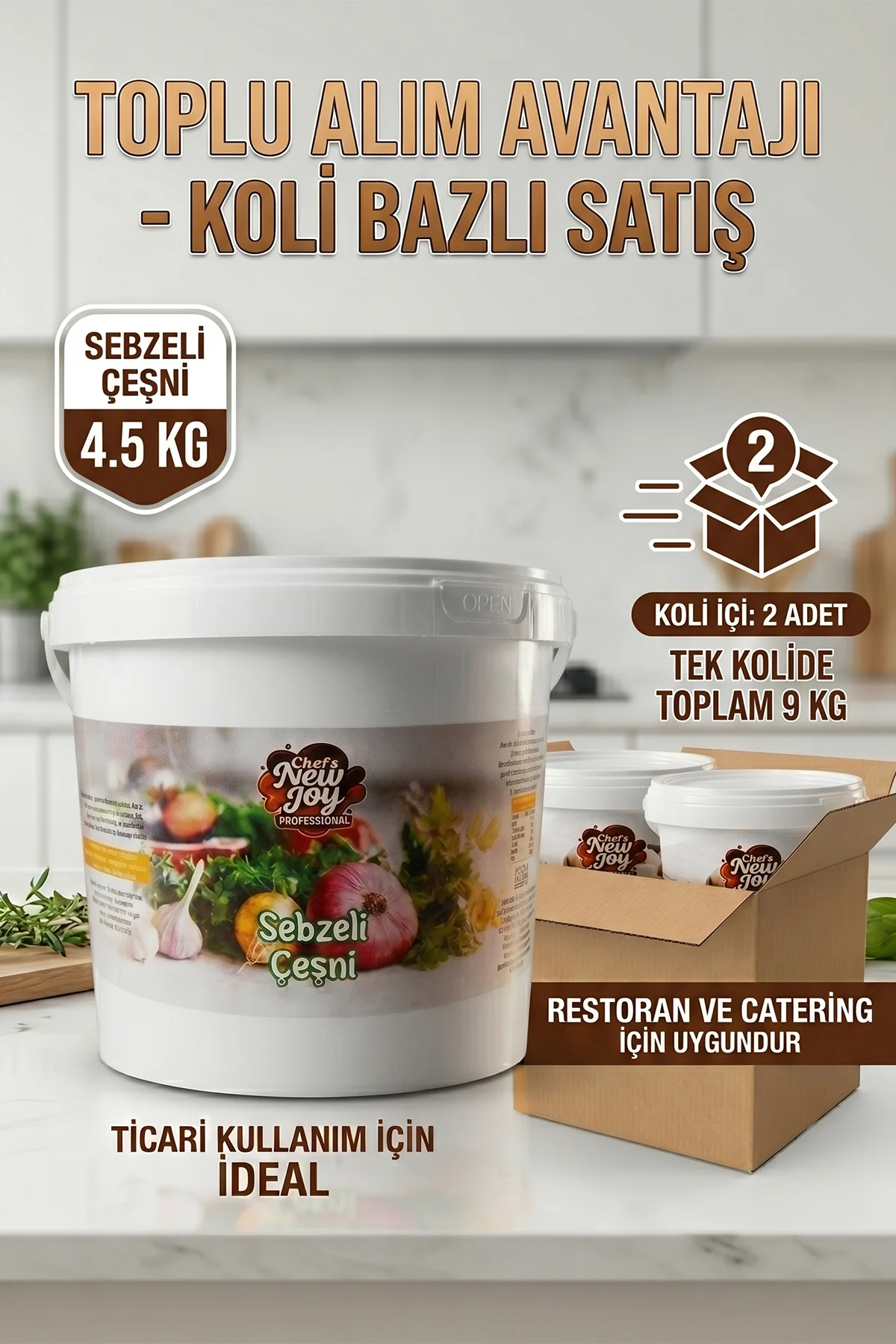 Sebzeli Çeşni 4500 G X 2 Adet - 1 Koli (Koli Bazlı Avantaj Paketi) görsel 2