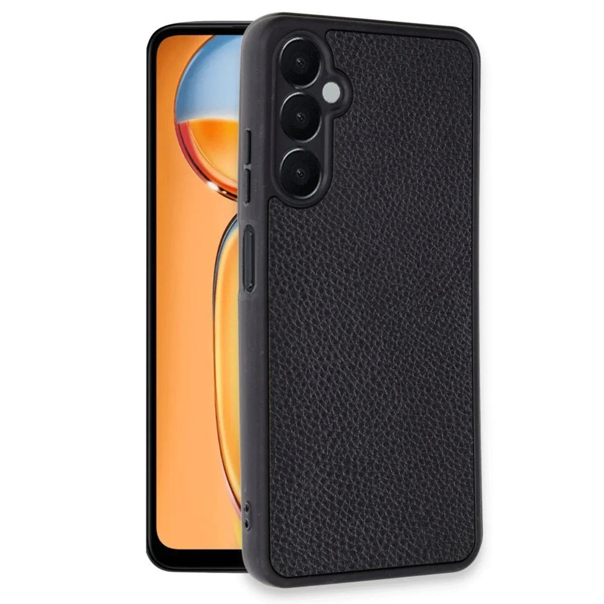 Samsung Galaxy A26 Kılıf Aras Deri Kapak - Siyah görsel 2