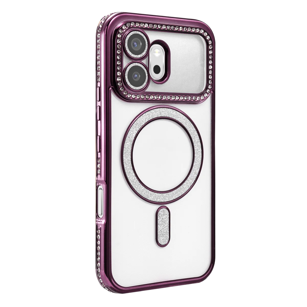 Huawei Honor 600 Joke Simli Magneticsafe Kılıf - Derin Mor görsel 2