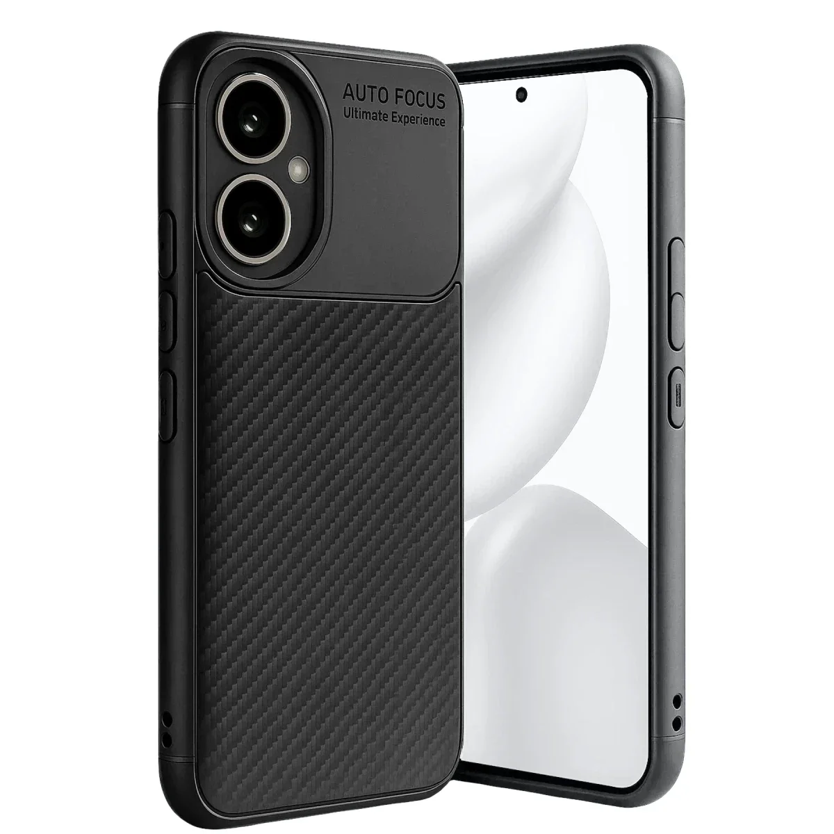 Honor 400 Kılıf Auto Focus Karbon Kapak - Siyah