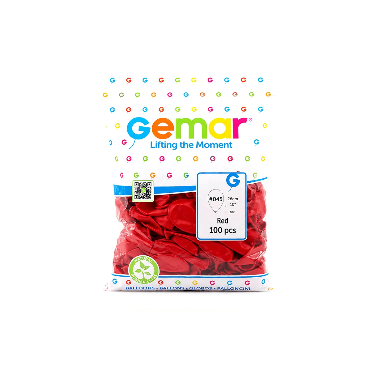 Kırmızı Lateks Balon 26 cm (10'') - 100'lü Paket görsel 2