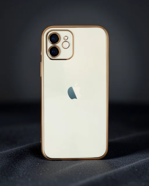 Apple İphone 12 Kılıf Razer Lensli Silikon - Gold