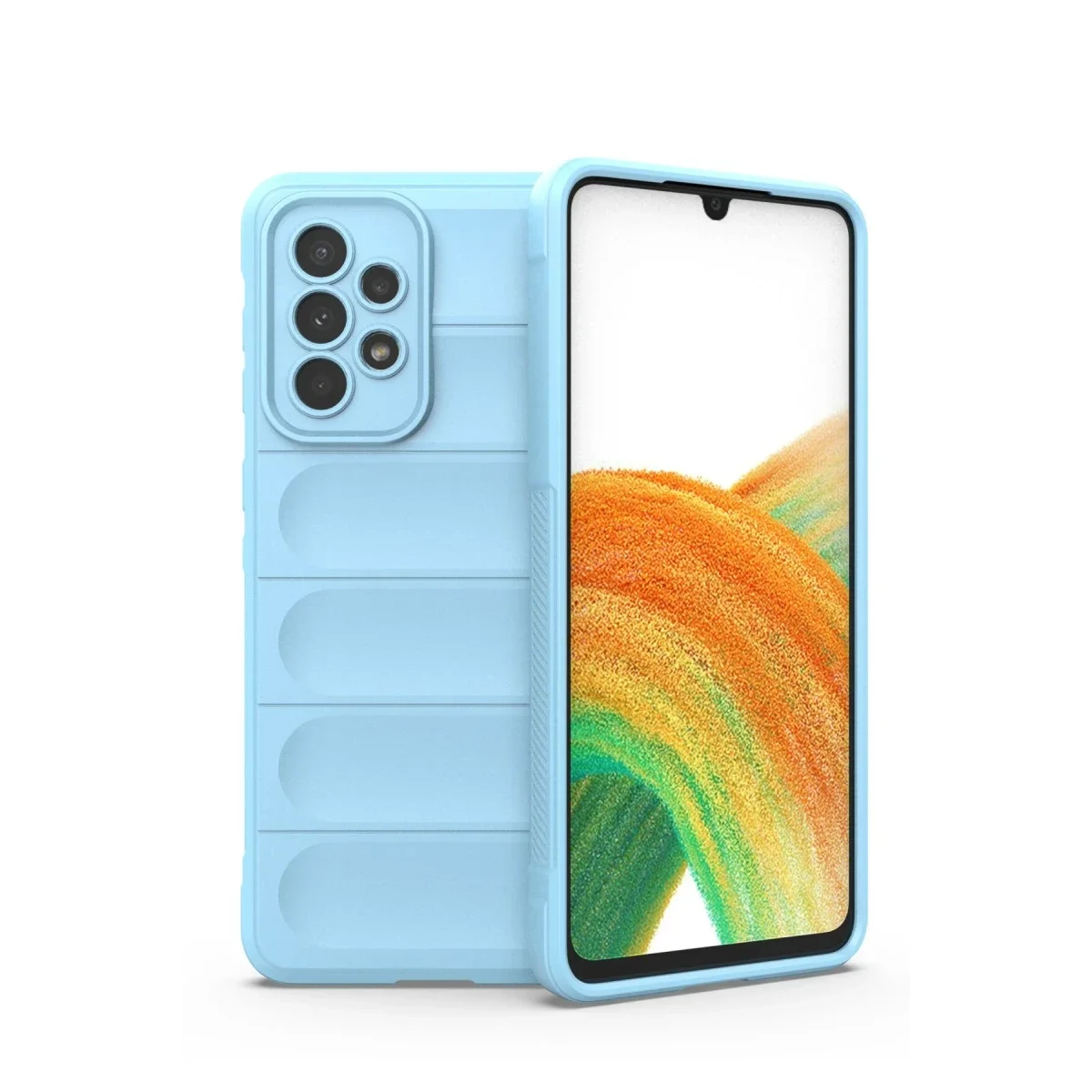 Samsung Galaxy A33 5G Kılıf Optimum Silikon - Sky Blue