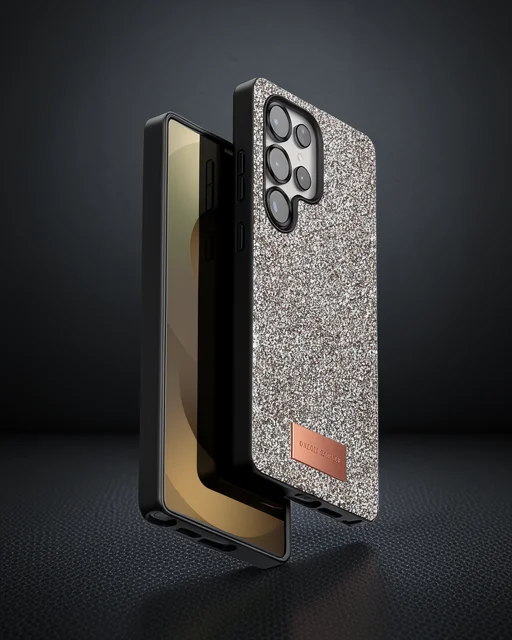 Onegif Samsung Galaxy S25 Ultra Bright Simli Kapak - Gold