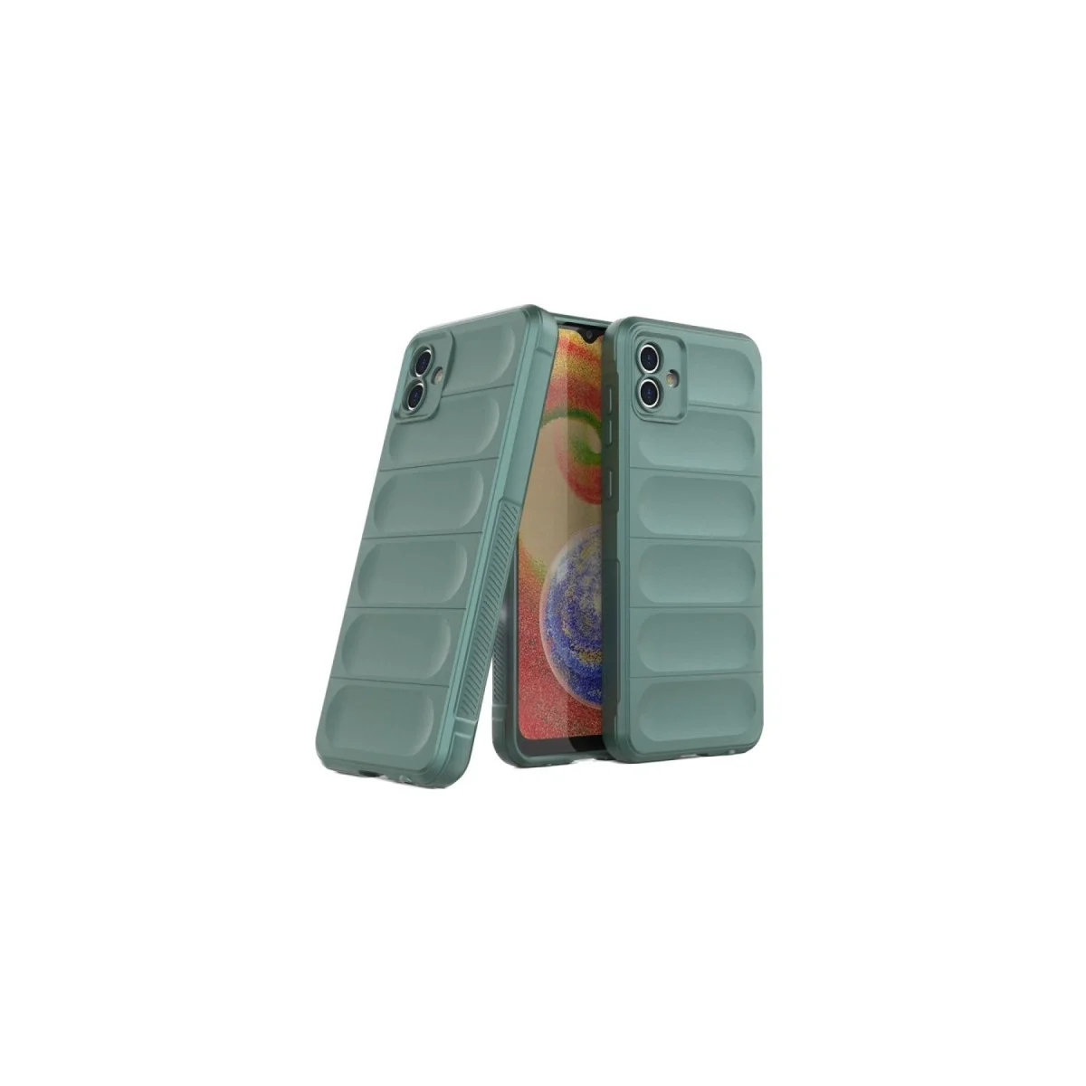 Samsung Galaxy A06 Kılıf Optimum Silikon - Koyu Yeşil görsel 2